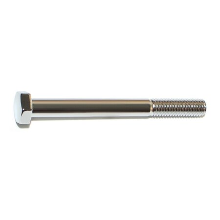 Midwest Fastener Class 8.8, M8-1.25 Hex Head Cap Screw, Chrome Plated Steel, 80 mm L, 4 PK 74488